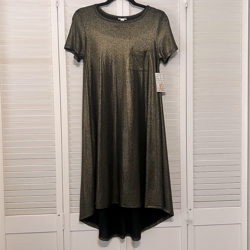 Gold & Black Sparkle dress